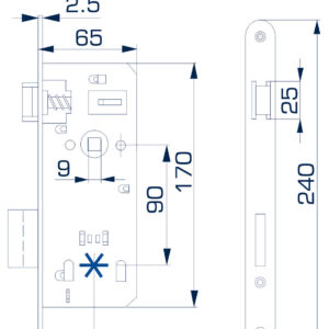1543.18.101 BRAVA 6.5 ZA SANITARNE PROSTORIJE PERTLOVANA UNIVERZALNA - Slika 2