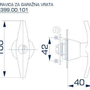 3399.00.347 BRAVICA ZA GARAŽNA VRATA - Slika 2
