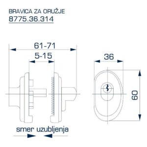 8775.36.314 BRAVICA ZA ORUŽJE - Slika 2