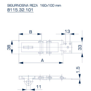 8115.32.101 REZA SIGURNOSNA 160mm - Slika 2