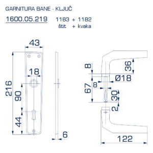1600.05.219 GARNITURA BANE - KLJUČ - Slika 2