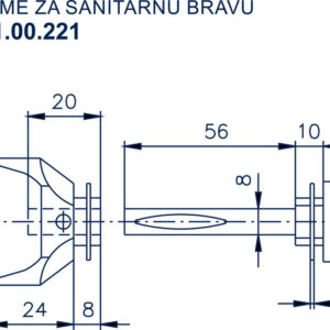 1151.00.221 DUGME ZA SANITARNU BRAVU - Slika 2