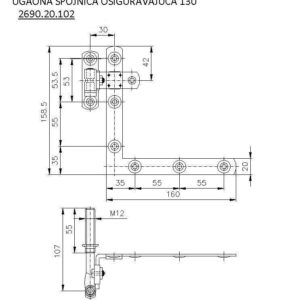 2690.20.101 UGAONA SPOJNICA OSIGURAVAJUĆA - Slika 2