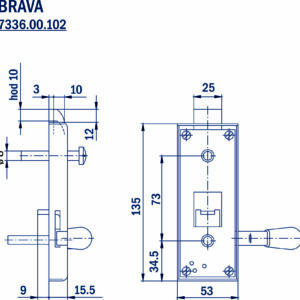 7336.00.101 BRAVA UNUTRAŠNJA TRAKTORSKE KABINE LEVA - Slika 2