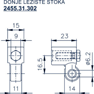 2455.31.301 KRILO SPOJNICE MAKAZA - Slika 2
