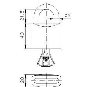 8707.45.315 KATANAC 45MM LIVENI CRVENI - Slika 2