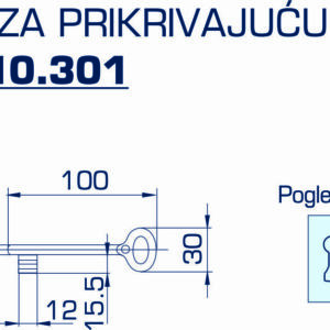 8312.10.301 KLJUC ZA PRIKRIVAJUCU BRAVU - Slika 2
