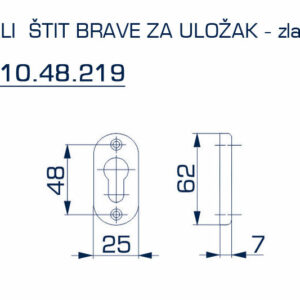 3110.48.221 MALI ŠTIT BRAVE ZA ULOŽAK - Slika 2
