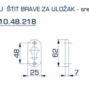 3110.48.218 MALI ŠTIT BRAVE ZA ULOŽAK - Slika 2