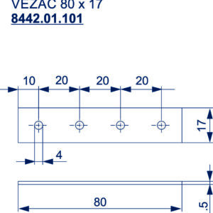 8442.01.101 VEZAČ 80x17mm - Slika 2