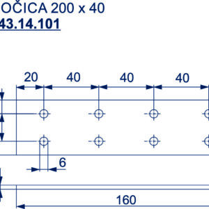 8443.14.101 PLOČICA 200x40mm - Slika 2