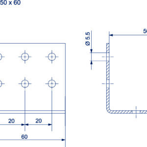 8444.12.101 UGAONIK 50x50x60mm - Slika 2