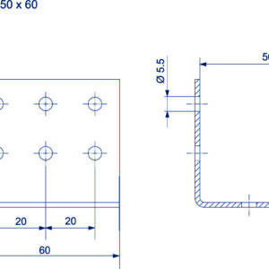 8444.12.101 UGAONIK 50x50x60mm - Slika 2